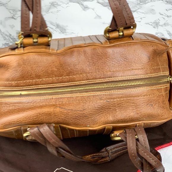 COACH Soho Mia Leather Distressed Satchel - Picture 6 of 7